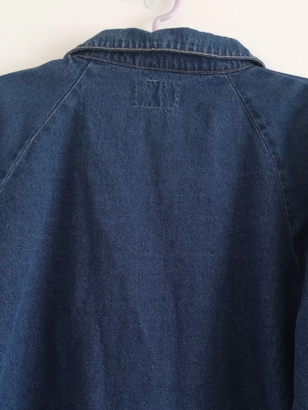 Vintage 100% Cotton Blue Denim Work Wear Jacket Size XL - Picture 10 of 13